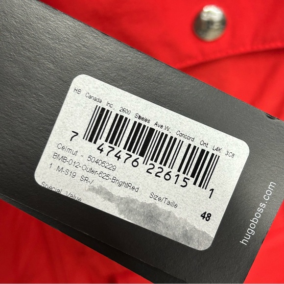 Red Safari/Field Waterproof Hooded Jacket - BOSS (by Hugo Boss) - Picture 9 of 16